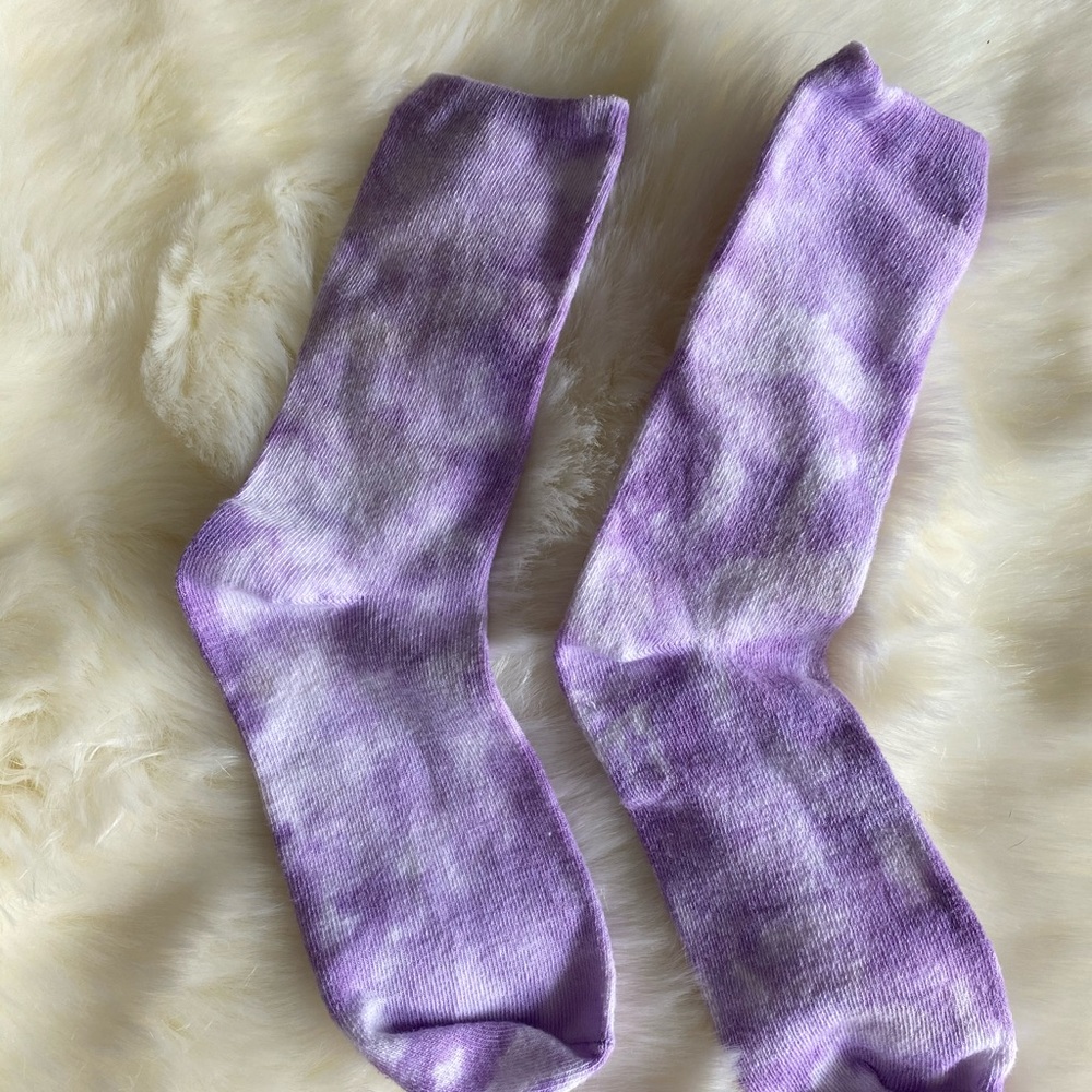 Tie dye Purple Ankle socks